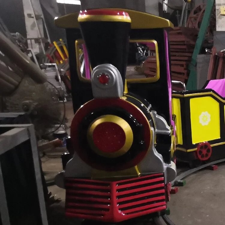 High quality kids train mini track train theme park amusement rides customized kids electric train for sale
