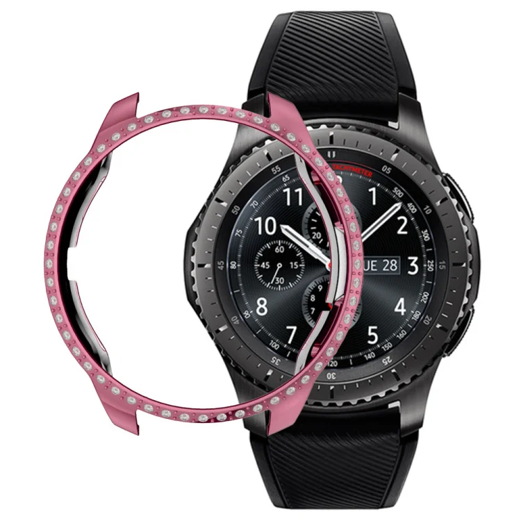 Блестящий Алмазный поликарбонатный чехол YHQ для Samsung Galaxy Watch 42 мм 46 защитный чехол-бампер