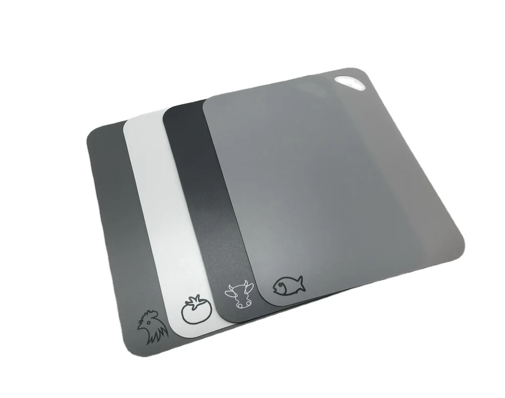 top seller custom flexible plastic cutting board set of 4