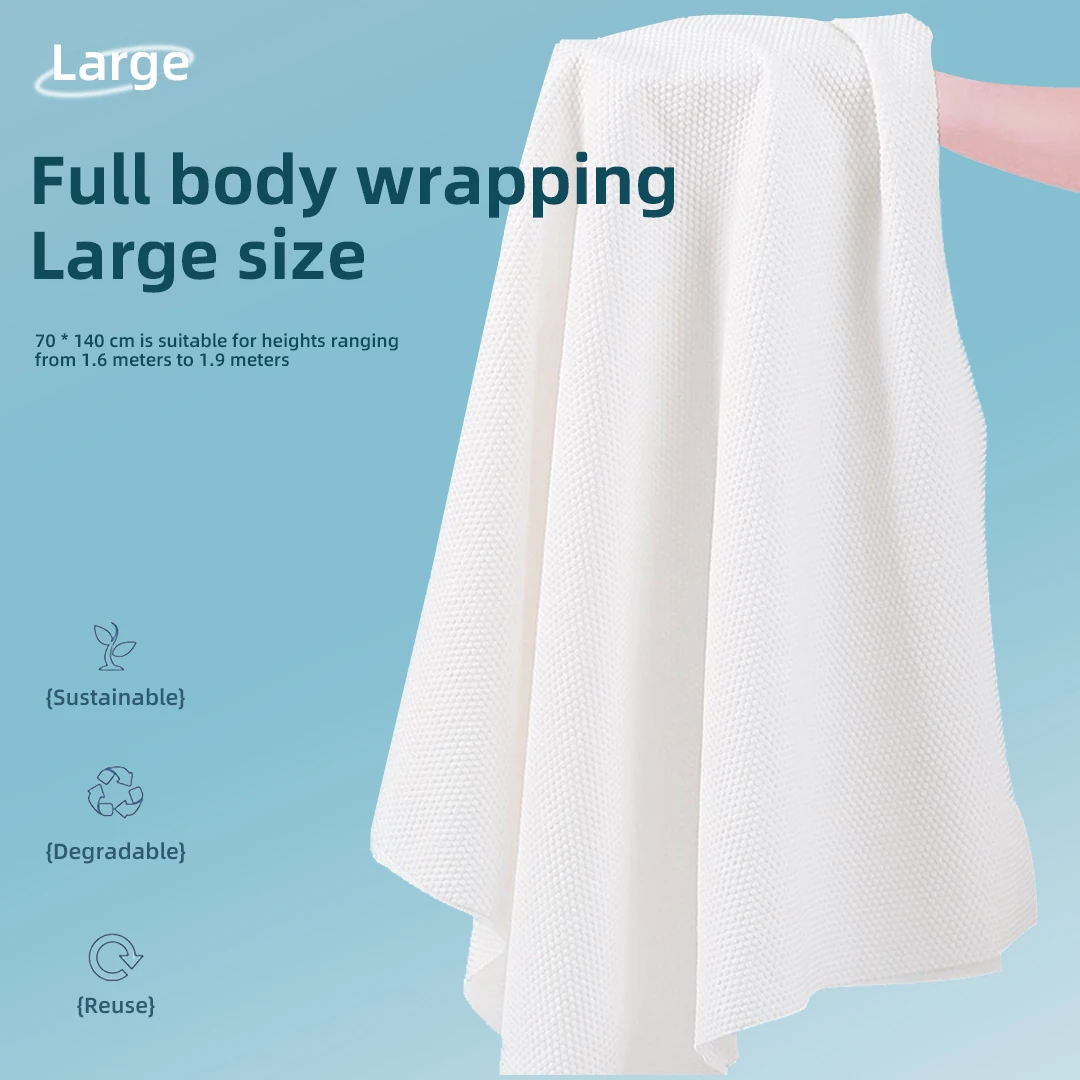 70X140 Hotel Disposable Cotton Bath Towel Portable Compressed Body Towel with Coin Sports Printed Patterns Cleaning Travel Use