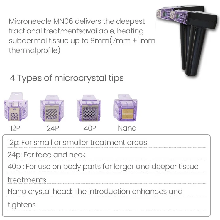 Remodel collagen gold rf crystallite for eyebrow lifting jalw tightening fractional rf acne treatment beauty machine