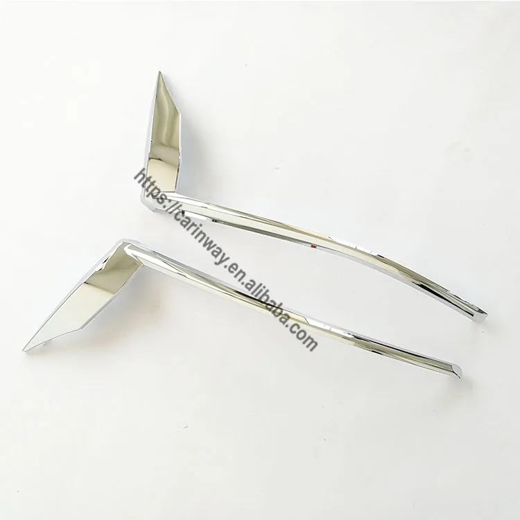 FJ120 body kits full chrome headlight case headlamp trim FJ150 front lamp strip  for Toyota Land Cruiser Prado 2018