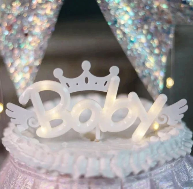 Handmade Glitter  Back To School Cake Topper, Wedding Cake Bunting Decor, Party Decoration Supplies