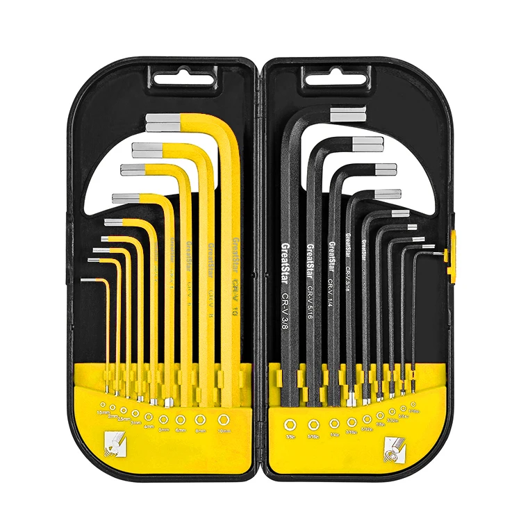 OEM or ODM High Quality 18PC Wrench Sets Long Arm Hex Key Set Hex Key