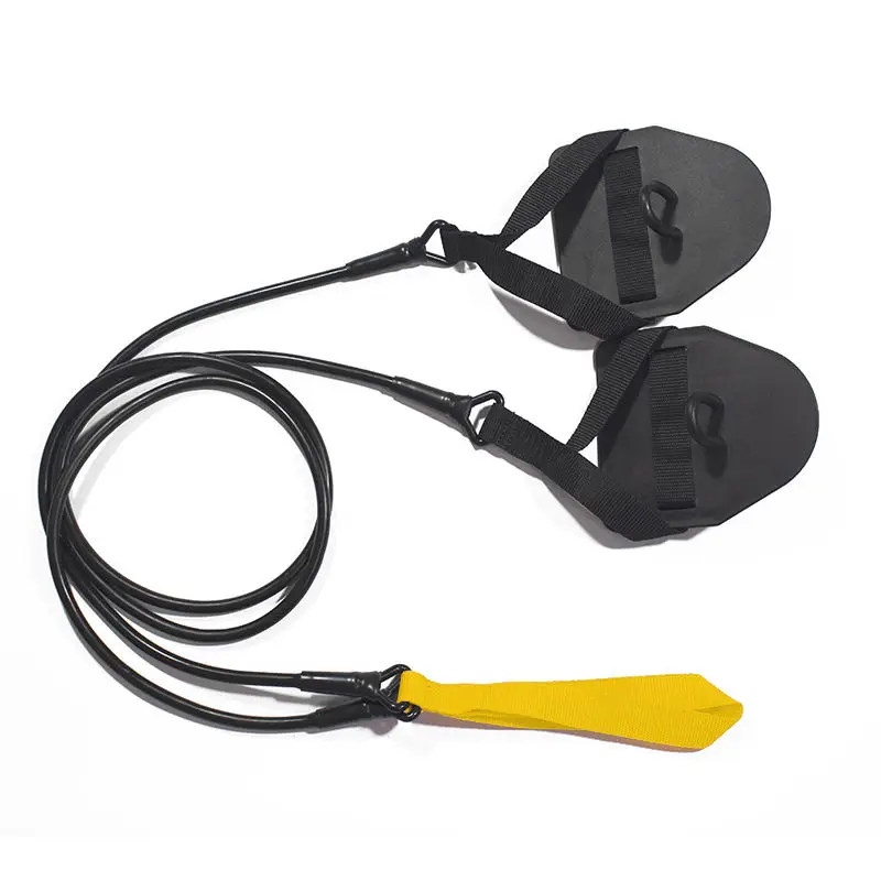 Hot Selling Swim Stretch Cords With Hand Paddles For Land Swimming Training
