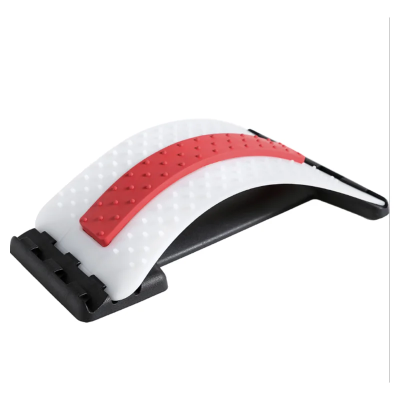 Multi-Level Back Pain Relief Lumbar Spine Stretcher Lower Portable Back Massager Lumbar Traction Device Magnetic Back Stretcher