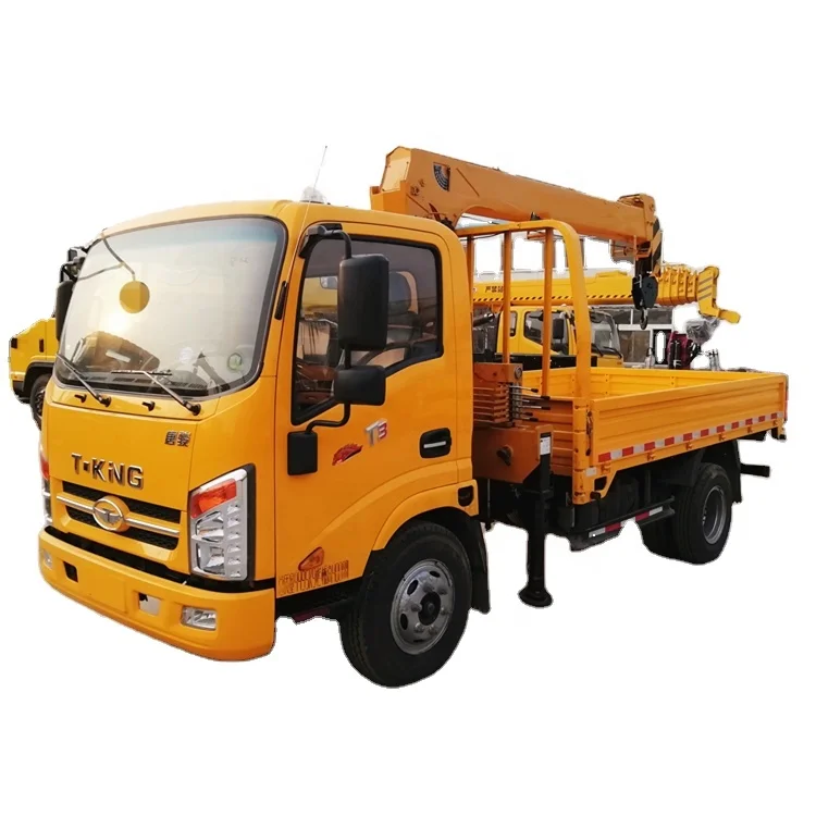 12Ton telescopic boom truck crane with straight boom