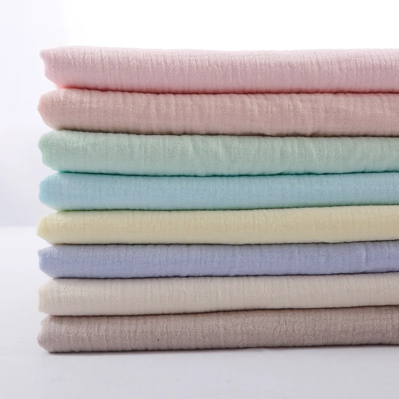 Plain cotton washed cotton double-layer gauze cotton saliva towel loungewear hug quilt baby gauze fabric