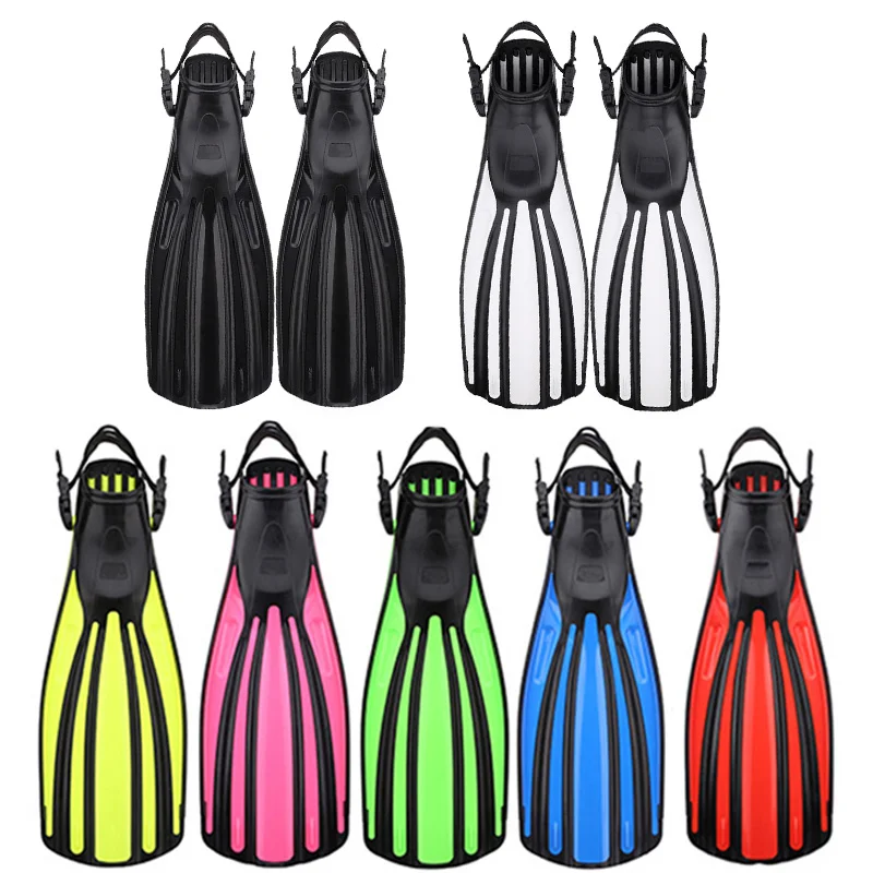 Dropshipping High Quality Adjustable Soft Rubber Short Flippers Scuba Diving Fins for Underwater Swimming Training Snorkeling