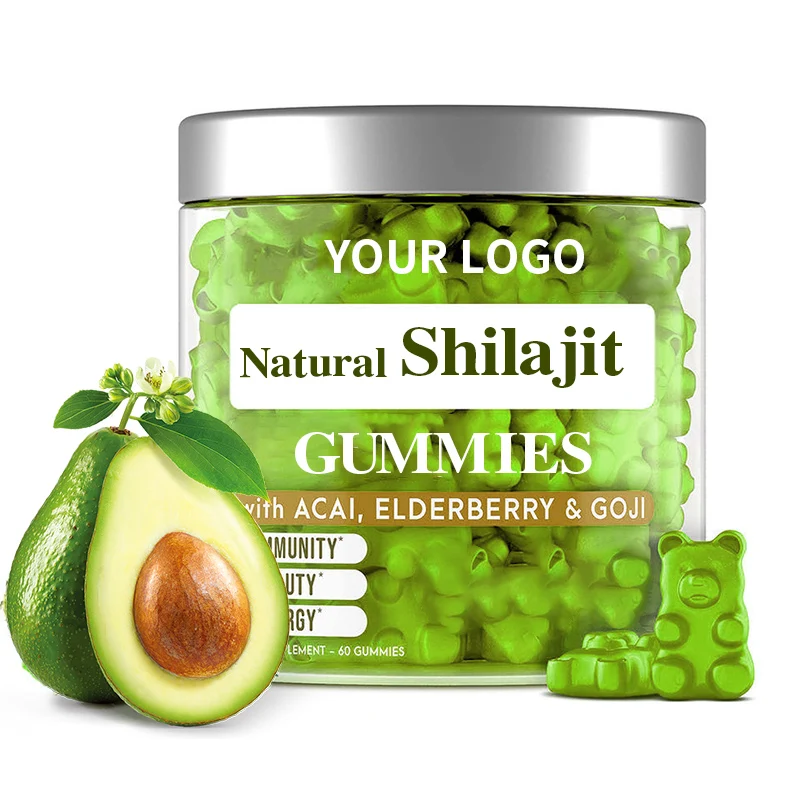 Private Label Sugar Free Organic SHILAJIT Gummies for Heart  Health Brain Health for Adults
