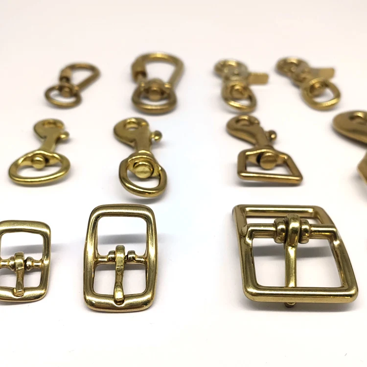 YN Strong Swivel Clasp Leash Hook Dog Collar Fastener Solid Brass Trigger Snap Purse Hooks Pin Belt Buckle for Leather Craft