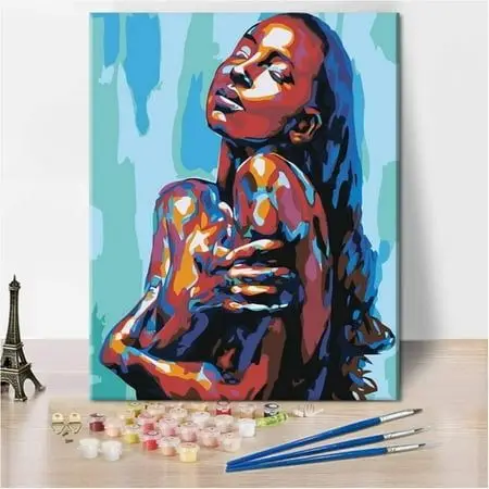 New Custom Abstract Painting Figure Portrait Paintings By Numbers Couples Women Oil Nude Painting By Numbers For Adults