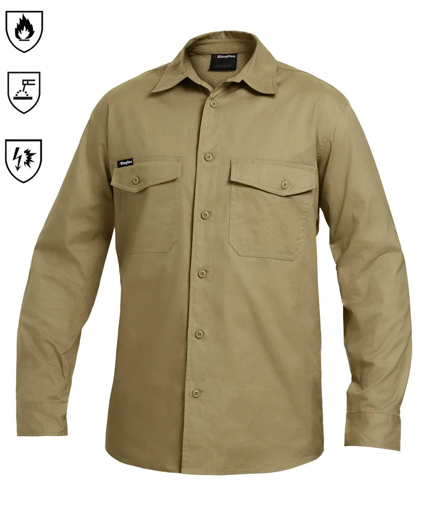 NFPA 2112 Flame Resistant Welding Shirt Men Fire Retardant Work Shirt FR