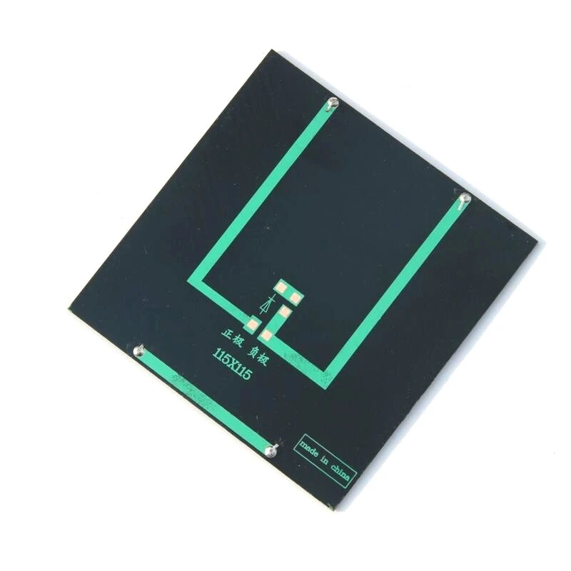 2W 9V Solar Cell Polycrystalline Silicon Solar Panel Easy DIY Small Solar Power System 115*115*2mm