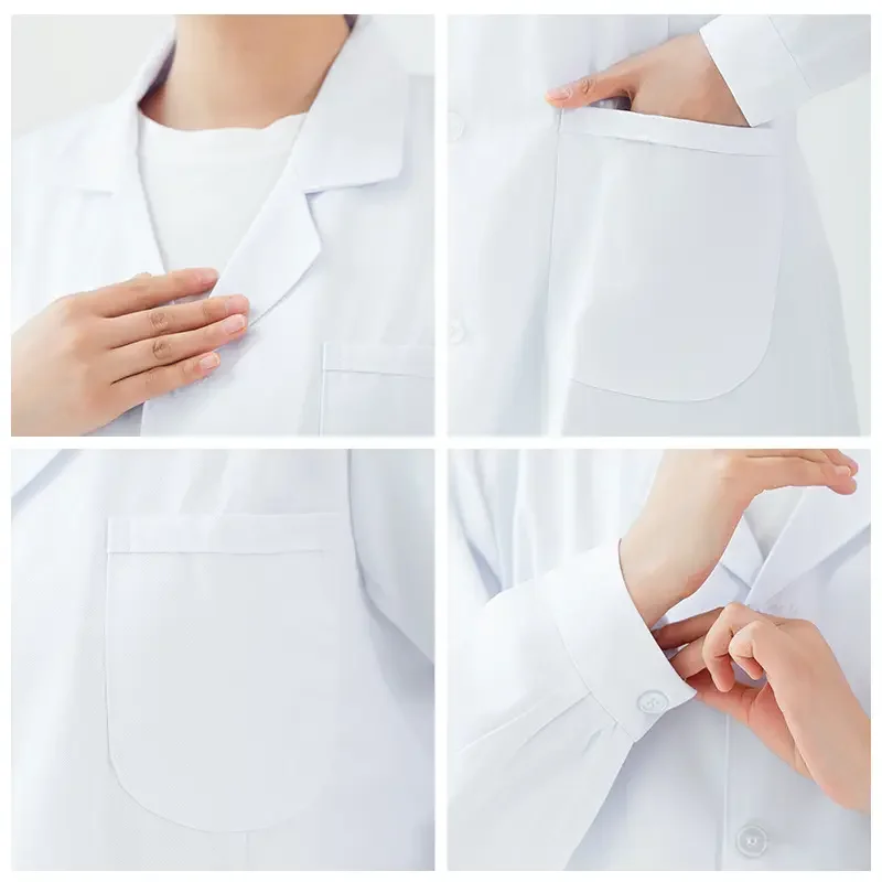 Factory customize unisex doctor wear medical doctor gowns clinic uniform
