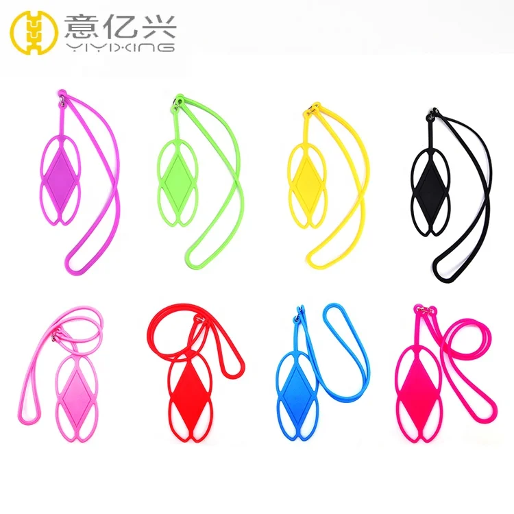 Custom Color Silicone Phone Strap Phone Holder Neck Lanyard