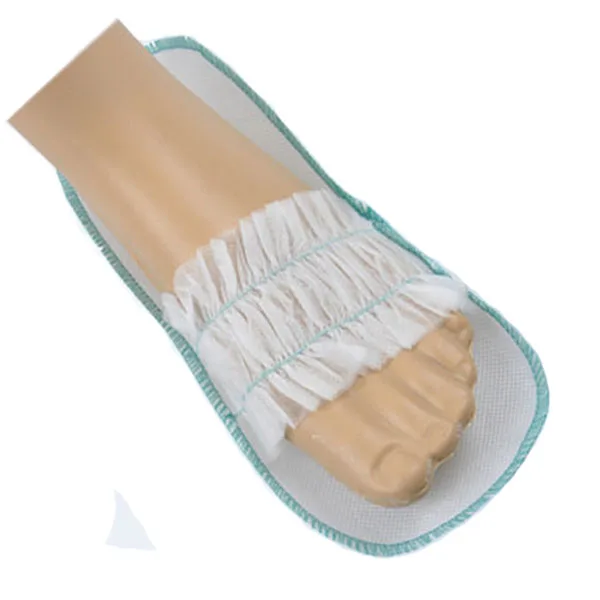 Hot Sell Non Woven China Disposable Pedi Slippers For Pedicure Accept Custom Logo Embroidered
