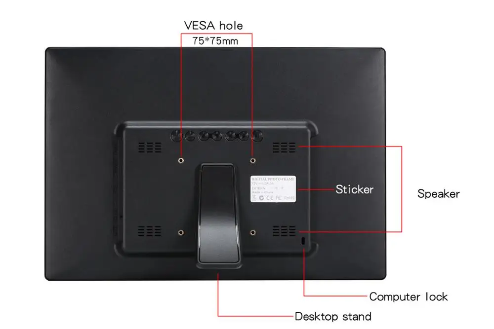 Большой цифровой picture frame15 дюймов настенный ЖК дисплей цифровой signage видео объявления плеер Цифровая фоторамка 15