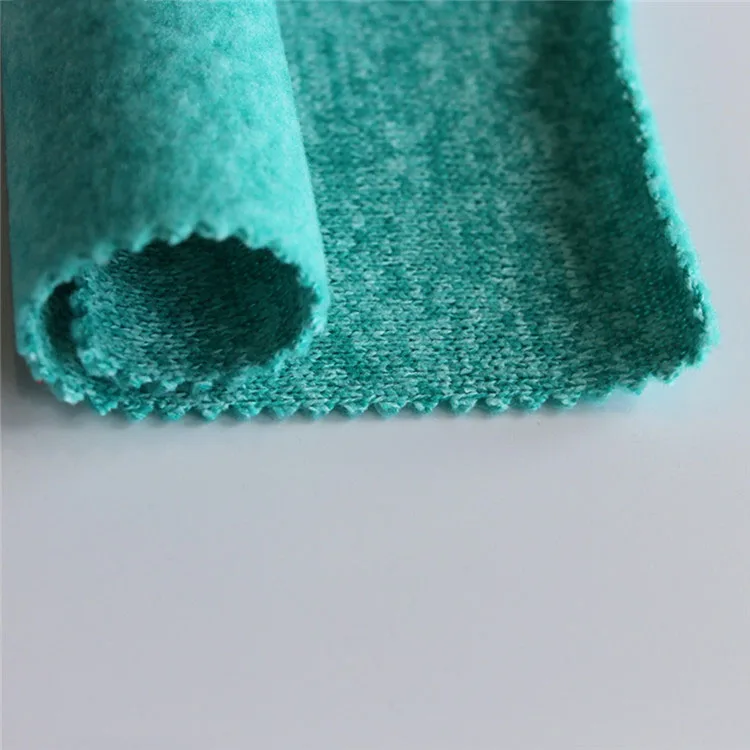 superior comfortable 100 polyester brushed fabric for sweaters anti pill fleece fabric