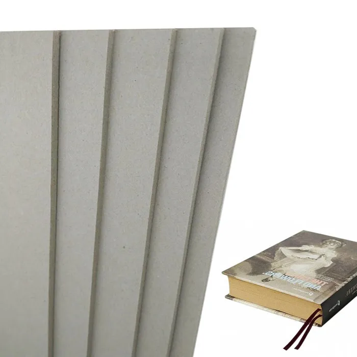 Book Cover Gray Board 1mm Recycle Paper 300 gsm Grey Cardboard