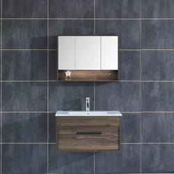 2021 New Design WHOLESALE LUXURY 1500mm PLYWOOD Paint-free bathroom vanity Cabinet with led cabinet