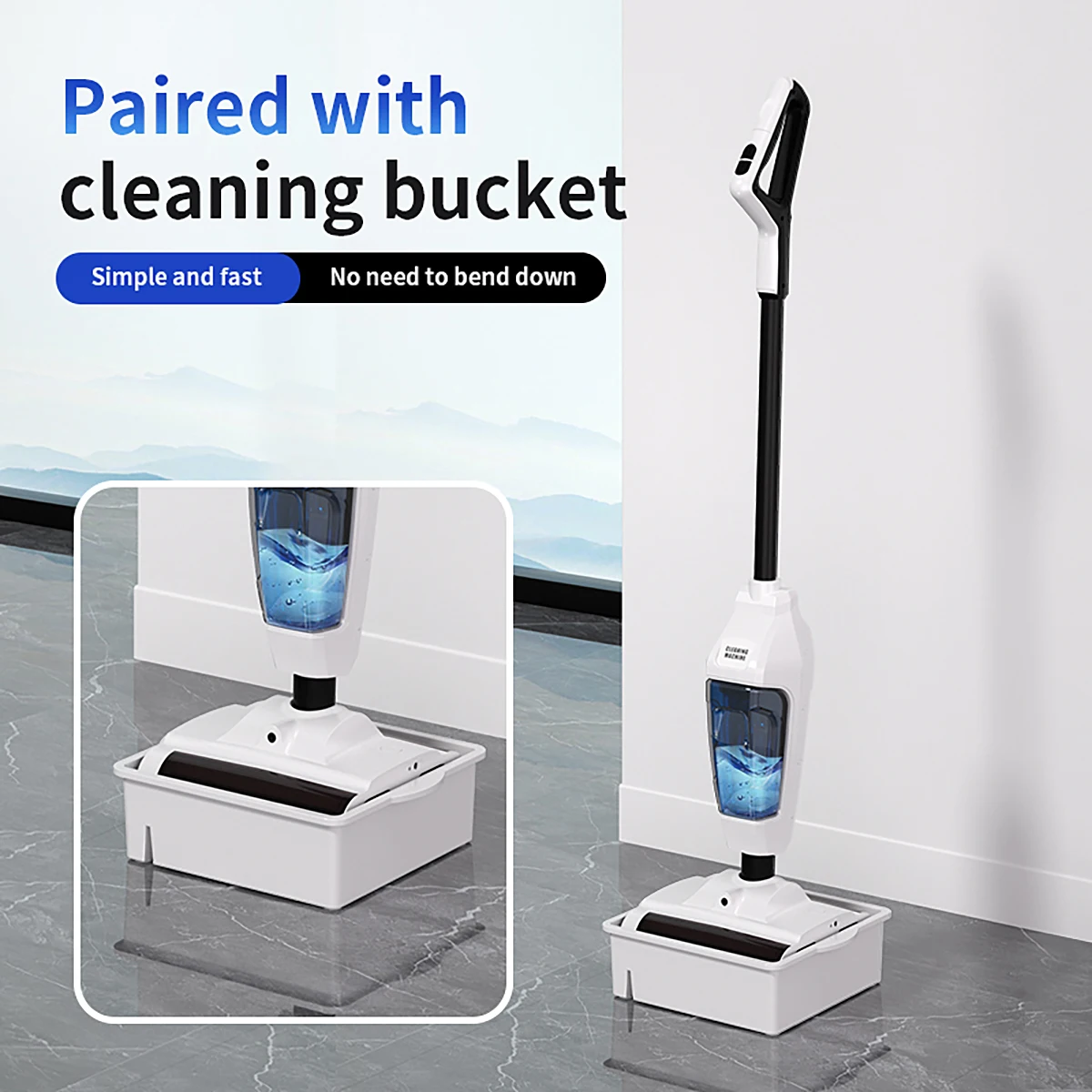 Factory Directly Price Powerful Suction Handheld Wet Dry Vacuum Cleaner Floor Washer Floor Washing Machine