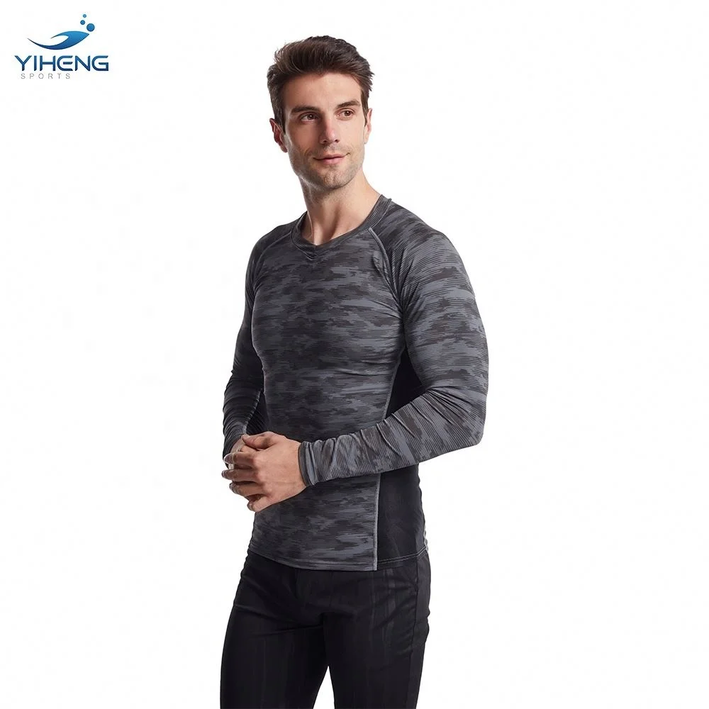 YIHENG Custom Design Lycra Long Sleeve Jiu Jitsu Bjj mma Rash Guard Polyester Rashguard