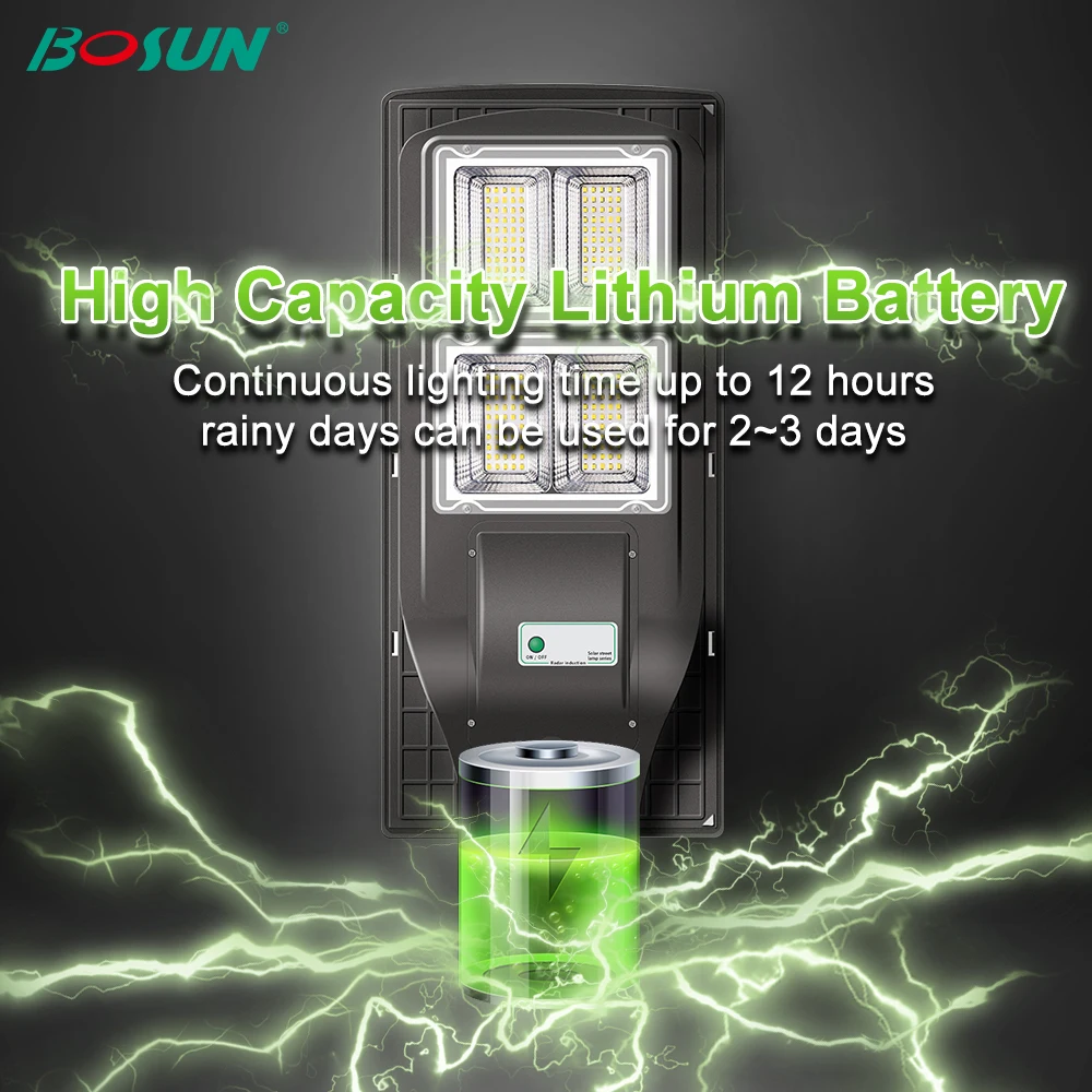 High Quality Garden Highway Road City Solar Lamp Outdoor Street Light 200W 300W Solar Led Street Lamp