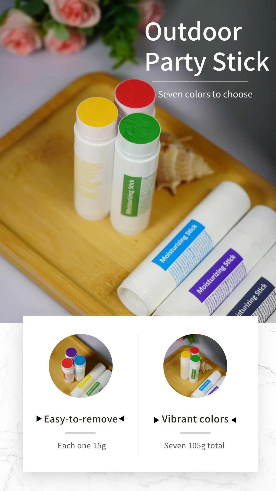 OEM/ODM Private Label Customization Colored Outdoor Stick SPF 50 For Halloween or Party