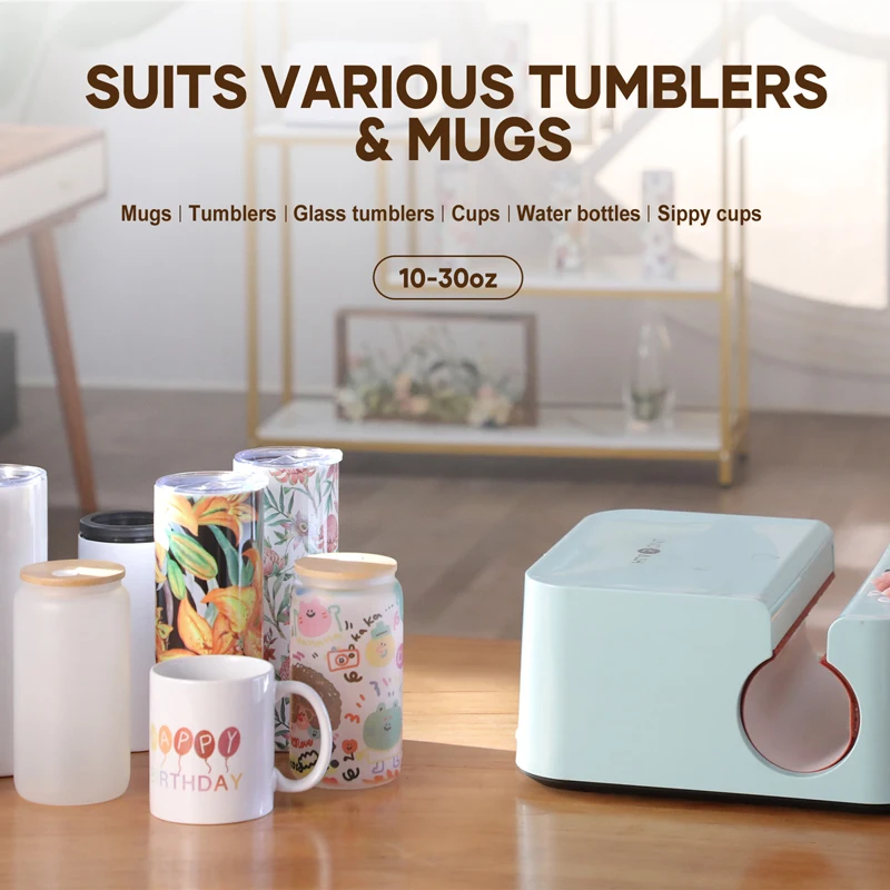 Automatic Mug Heat Press Machine DIY Sublimation Auto Pressure Tumbler Heat Press