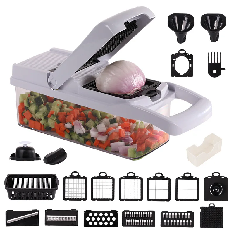 2024 New products are of high quality Dropshipping 22  in 1 Vegetable  Mandoline Slicer Multifunctional Vegetable Cutter