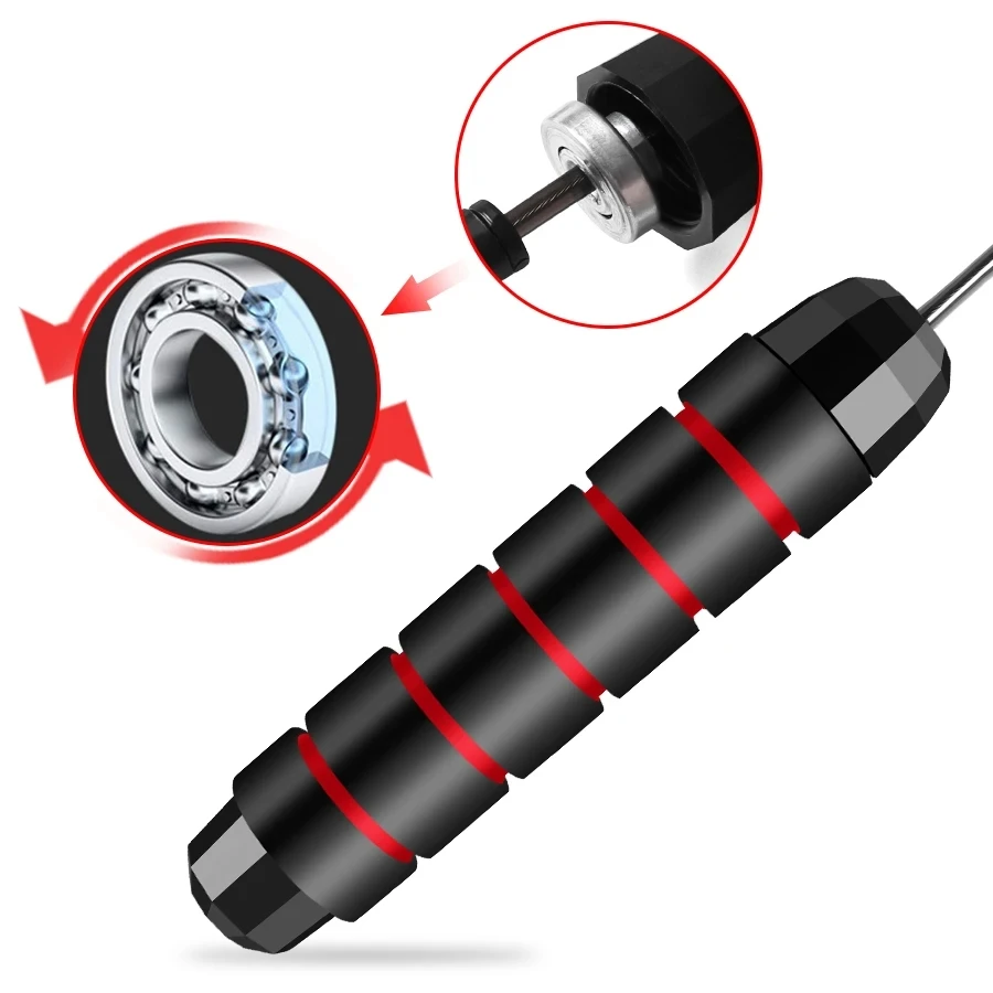 Free Sample Home Fitness Jump Rope Skipping Rope Tangle-free With Ball Bearings Jump Speed Rope