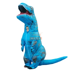 Adts Realistic T Rex Party Costume 9 Color Inflatable Dinosaur Clothes Inflatable Halloween Costumes