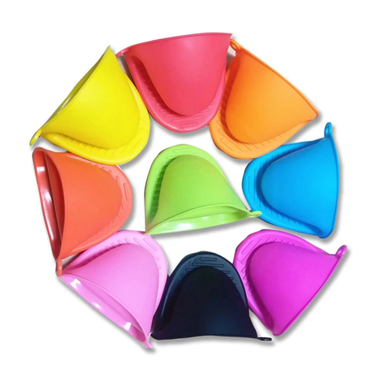 Heat Insulation Mini Finger Oven Gloves Silicone Pinch Mitts Baking silicon Gloves for Kitchen