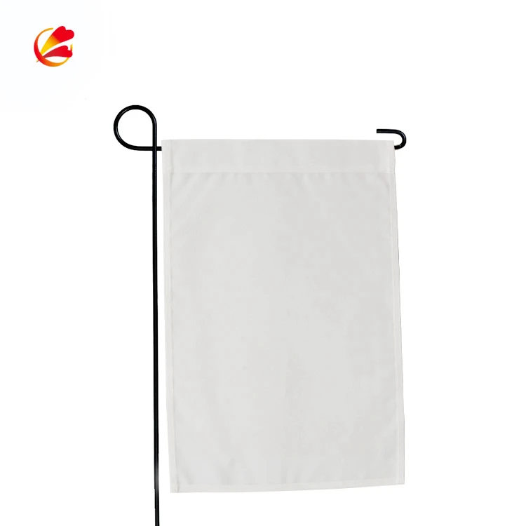 Factory Wholesale 12x18 Inch Sublimation Double Sided Garden Flag Blank Blackout fabric banner