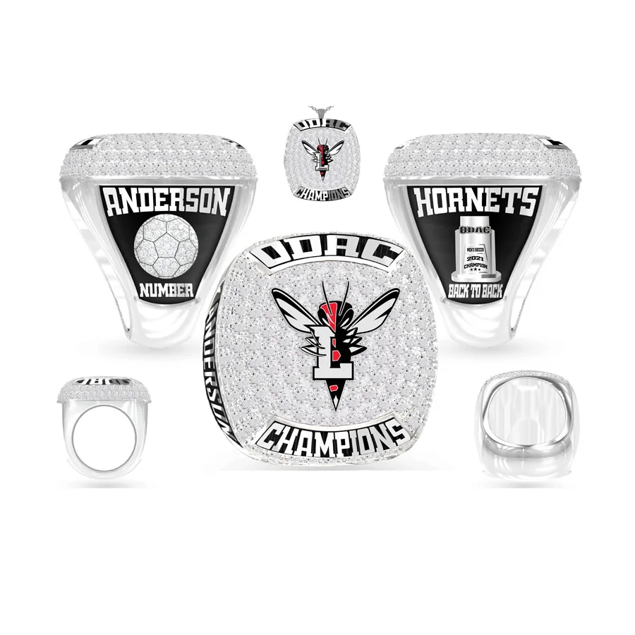 Hot Sale Custom Championship Rings For Any Sports Trainer Ring League Winner For Kids