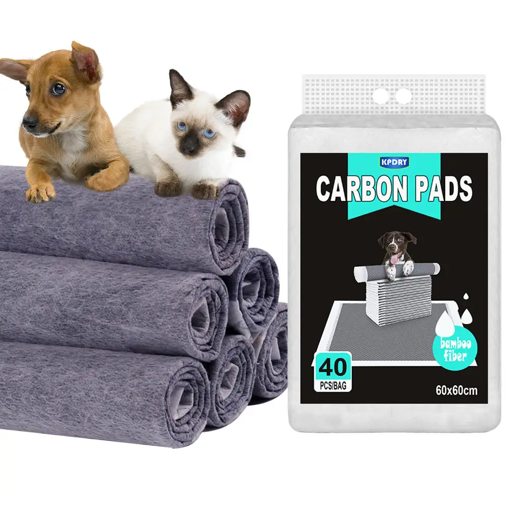 2025 OEM Acceptable Pet Products Activated Carbon Charcoal Disposable Pet Pee Pad For Potty Urine Training