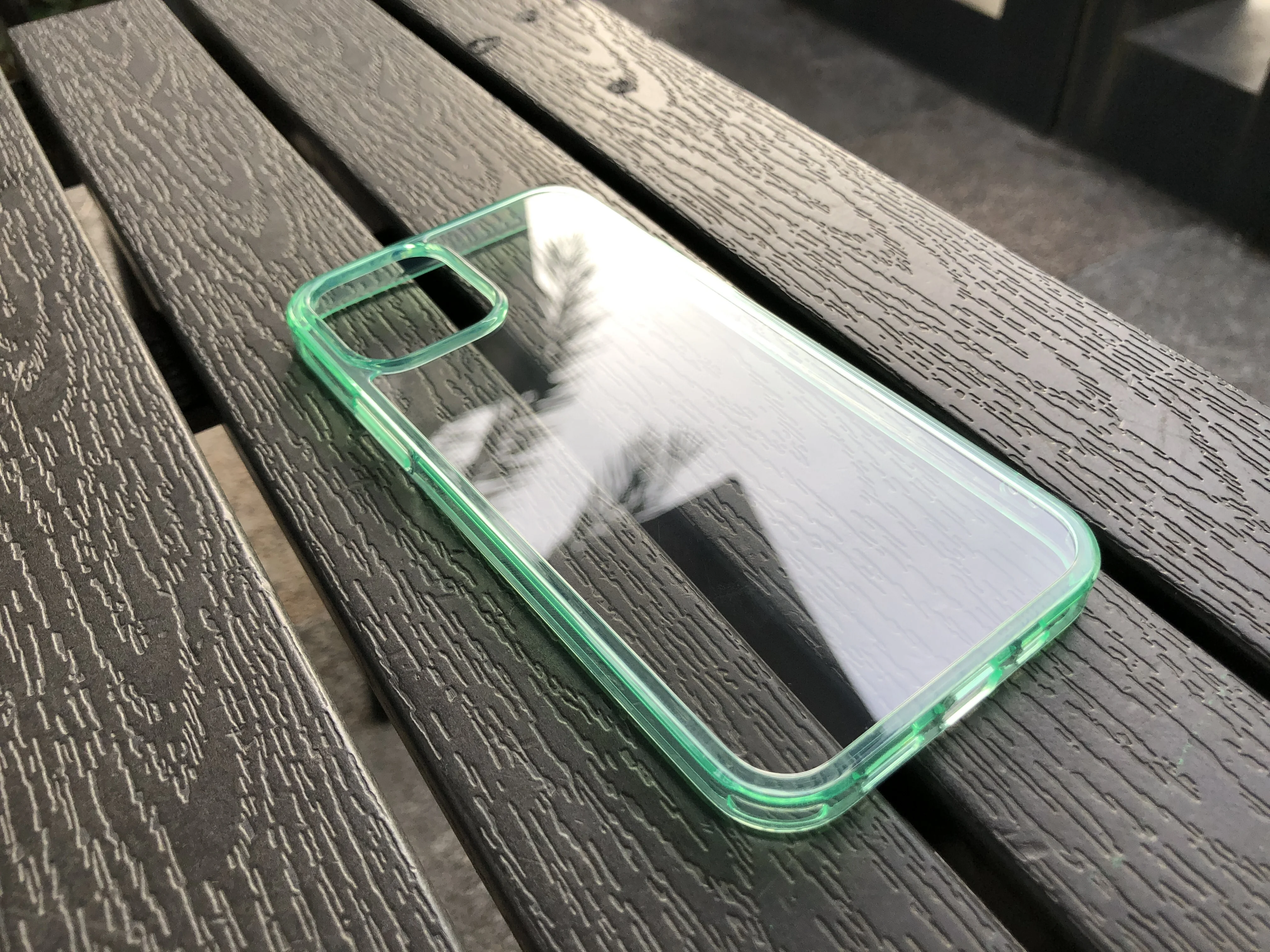 9H Tempered Glass Phone Case Cover Clear Glass Phone Back Cover For iPhone12/SE/14MAX Anti Yellowing Phone Case