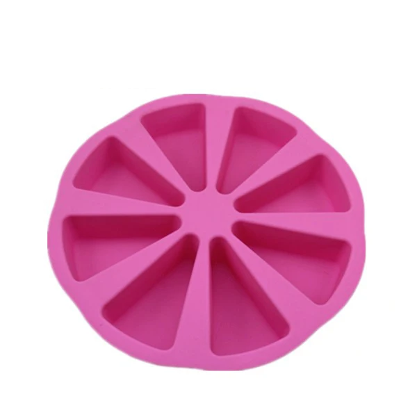 Food grade silicone Pasteleria 8 cavity round cake pan Scone baking tools and supplies cake mold