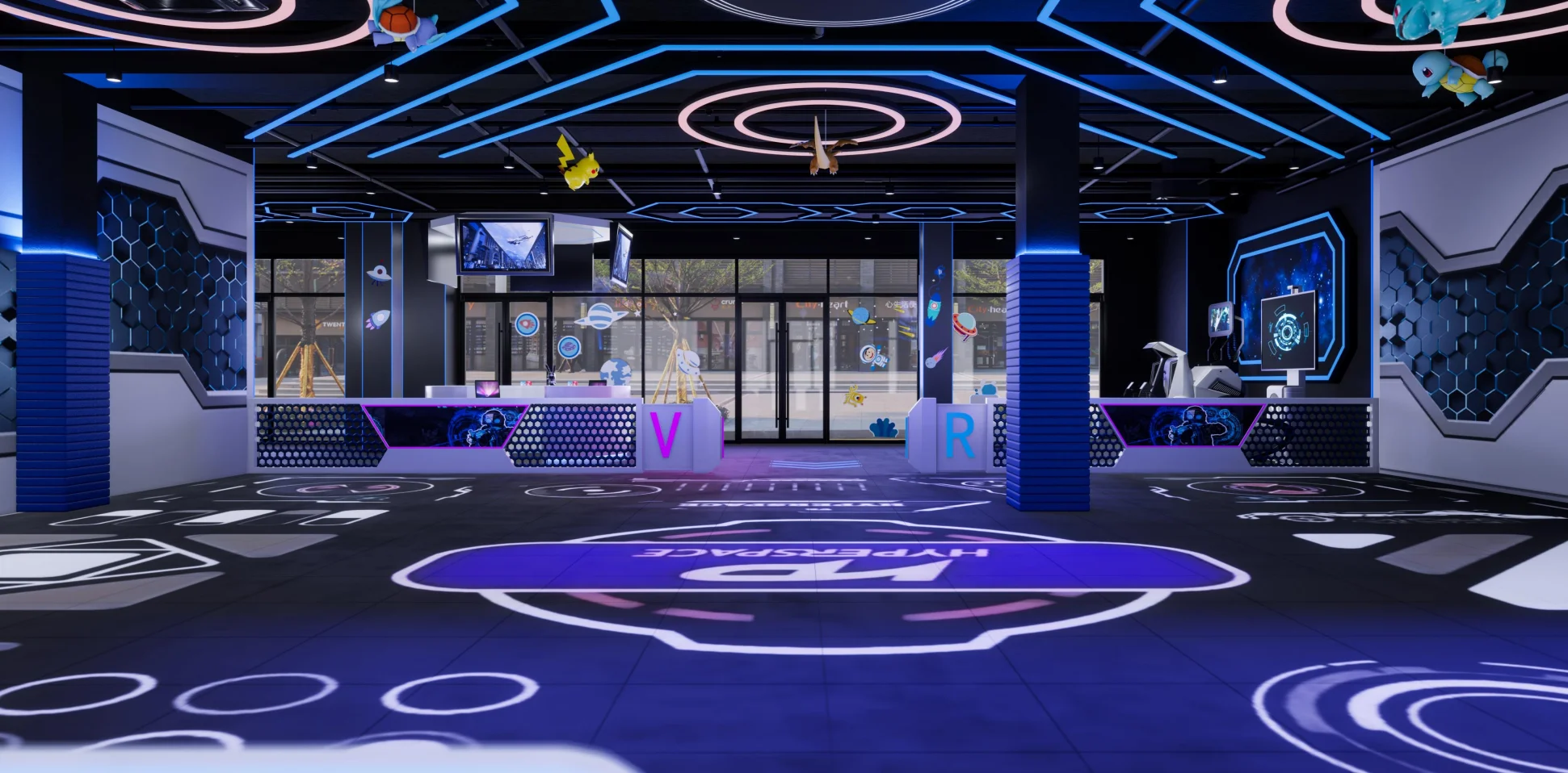 VR Arena Offline Virtual Reality Interactive Wall Shooting Games Indoor Gun Shooting Simulation Virtual Shooting Range