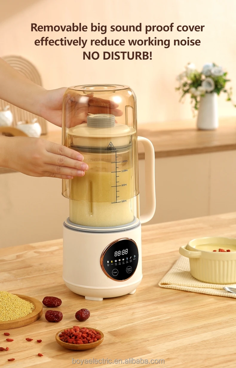Multipurpose soy milk blender Heating cooking cooker Blender with heating function High quality cooking blender machine