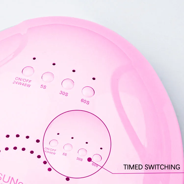 365nm-395nm Nail Art UV Nail Dryer Smart Curing Gel Dryer Polish 4 Timers 48W LED UV Nail Lamp Gel Dryer Light