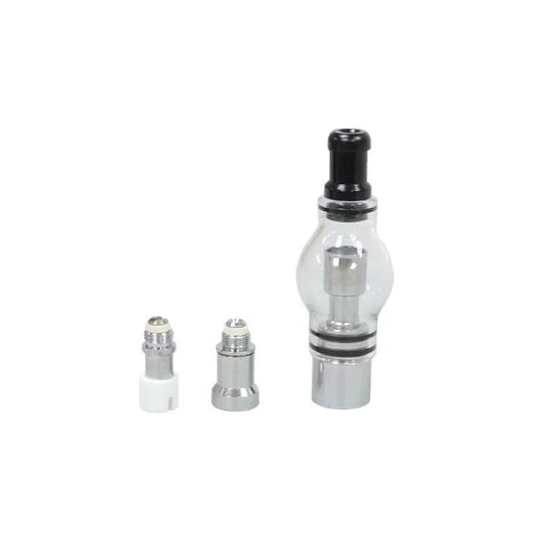 
510 thread batteries Glass Globe Atomizer Dry Herb Vaporizer Replaceable coil head Wax Vapor Tank 