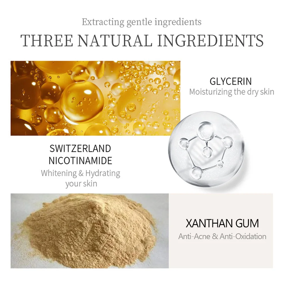 Aichun Beauty OEM Natural 25ml Rice Whitening Face Serum Brighten Anti-ance Facial Serum For All Skin