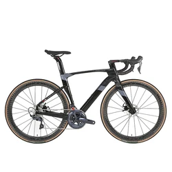 Cyclone pro carbon bicycle thru axle disc brake 22 speed 700C aero racing complete carbon fiber road bike