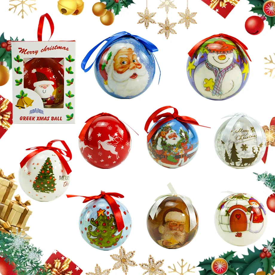 Christmas Themed Design Interesting and Distinctive DIY creativity Gift packing christmas ball Kids toy hanging christmas ball