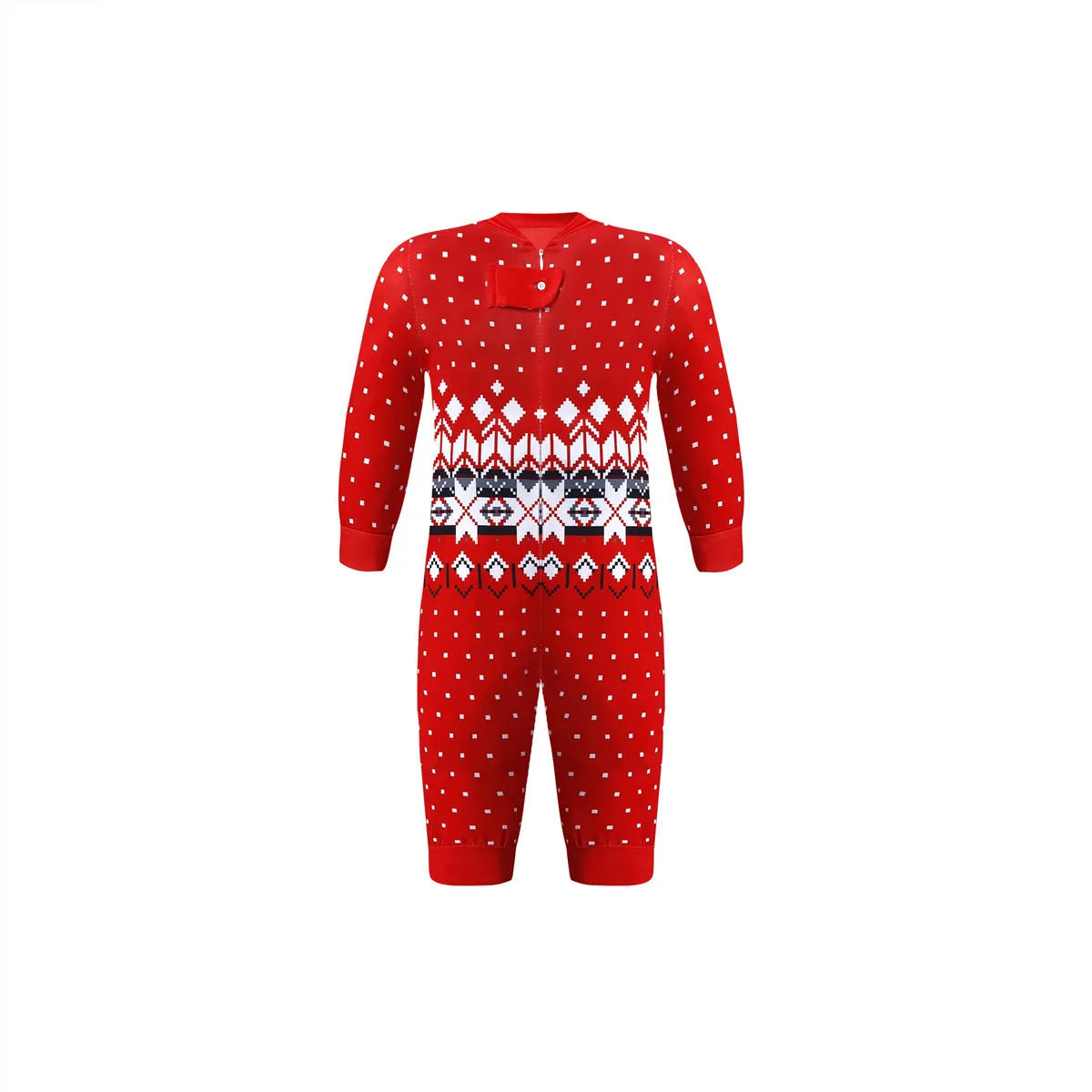 Wholesale Christmas Pjs Family 2021 New Arrivals Winter Dot Print Plus Size Long Sleeve Matching Christmas Pajamas For Family