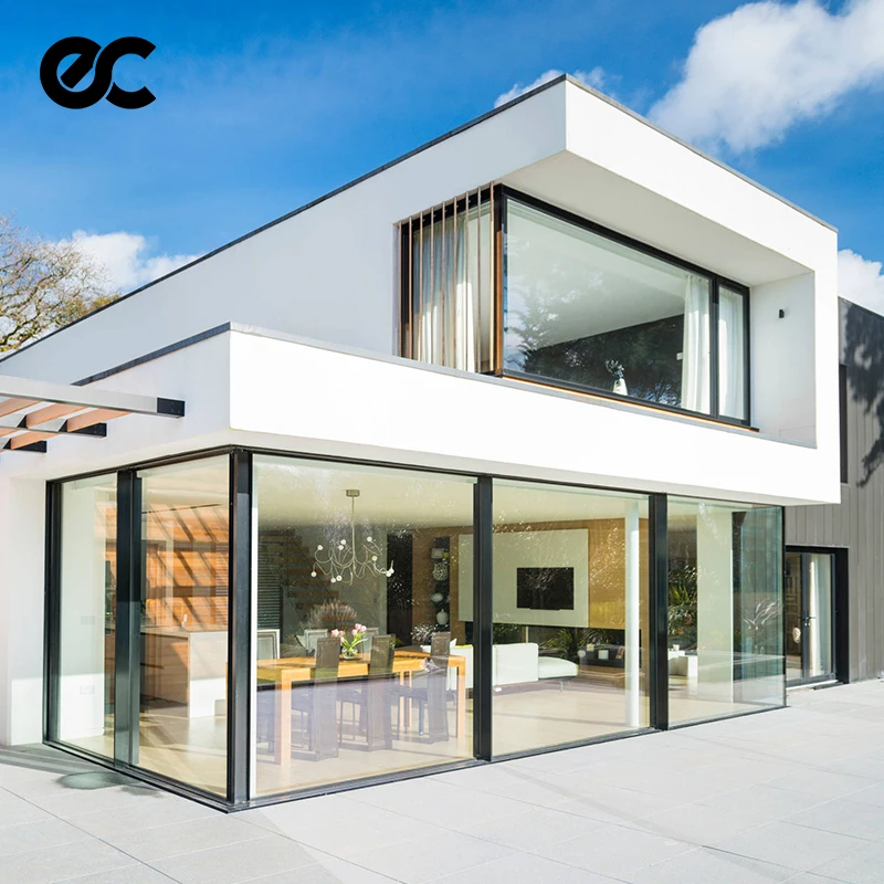 Exterior 4 Panel Double Glazed Sliding Door External  Aluminium Sliding Doors