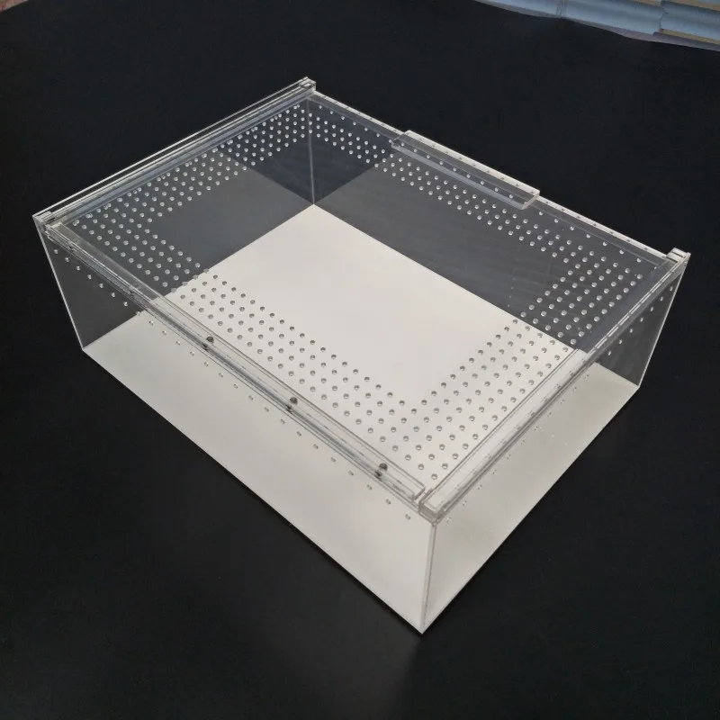 Custom Clear Acrylic Storage Organizer Case Transparent Plexiglass Box with Lid