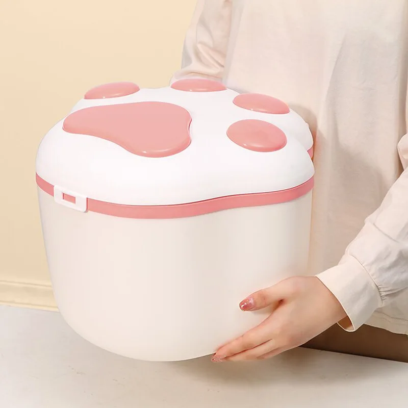 New Design Airtight Dog cat Food Storage Container Pet Paws Airtight Food Storage Containers